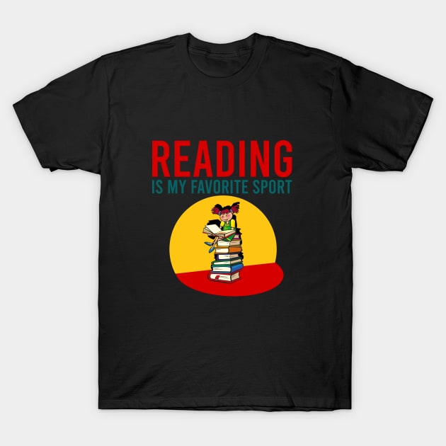 Reading is my favorite sport T-Shirt by cypryanus